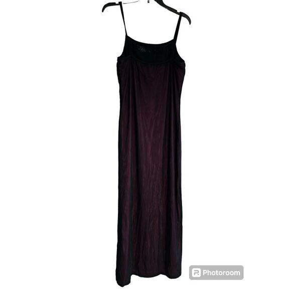 Vintage Newport News 90s Y2K slip dress maxi goth punk M - Picture 2 of 7